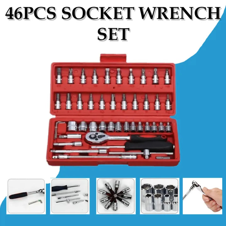 46PCS Socket Wrench Tools Set