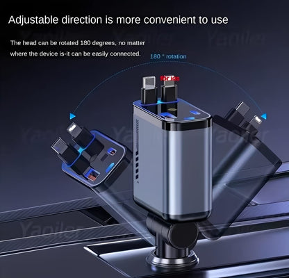 C6 4 In 1 Multi Functional Car Charger Fast Charging